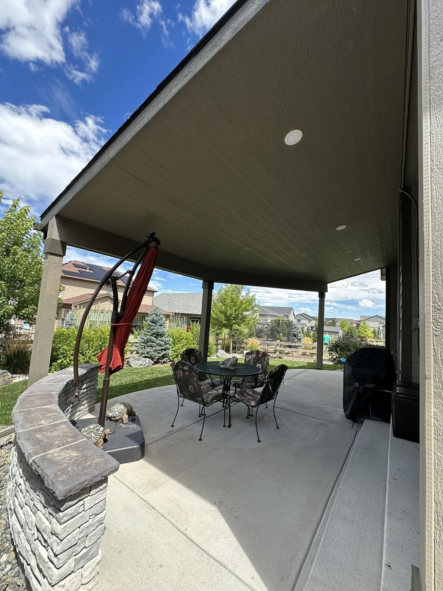Aluminum patio cover